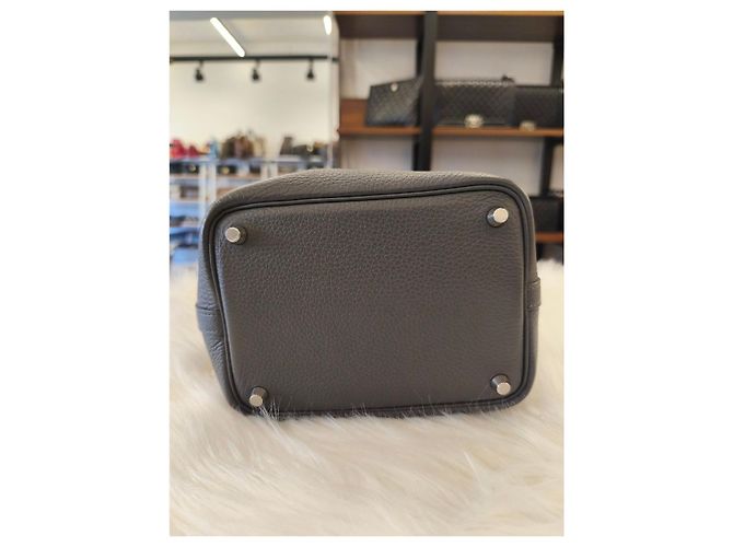 Hermès Picotin Gray Castaño - vista 8