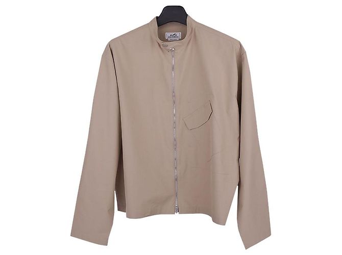 Hermès Boxy Fit Jackenshirt für Herren Braun - Ansicht 3