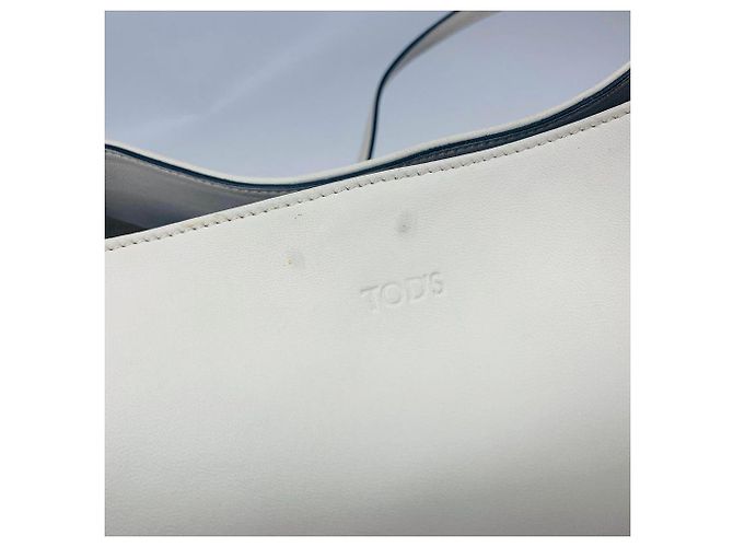 Tod's Borsa a tracolla in pelle Bianco - vista 8
