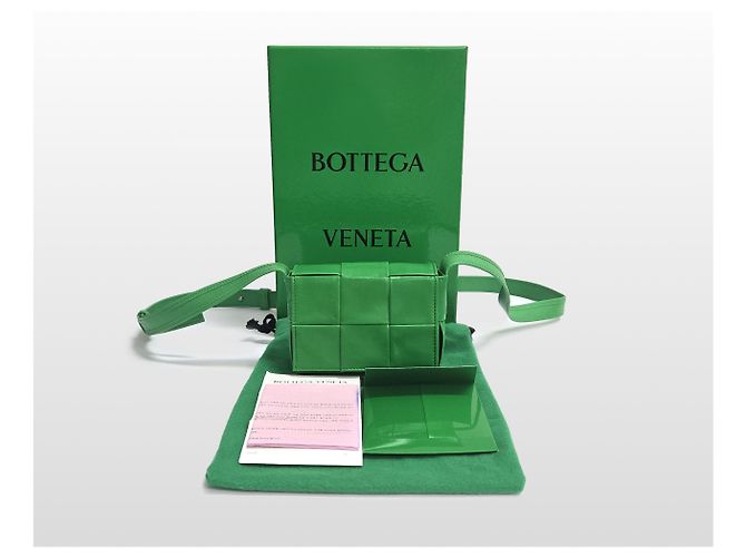 Bottega Veneta Borsa a tracolla Intrecciato Candy Cassette Verde - vista 10