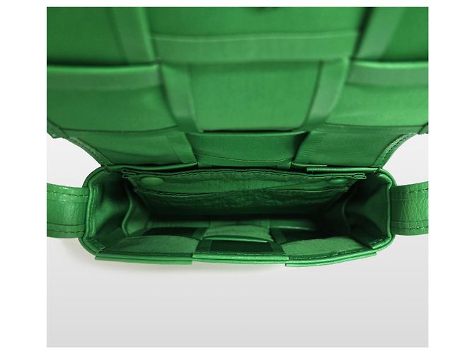 Bottega Veneta Borsa a tracolla Intrecciato Candy Cassette Verde - vista 9