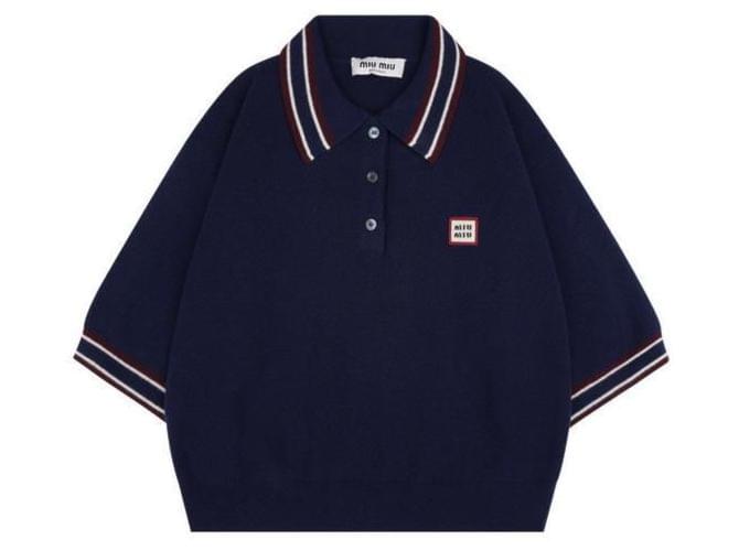 Miu Miu Polo-Pullover aus Wolle und Kaschmir Schwarz - Ansicht 7