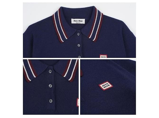 Miu Miu Polo-Pullover aus Wolle und Kaschmir Schwarz - Ansicht 9