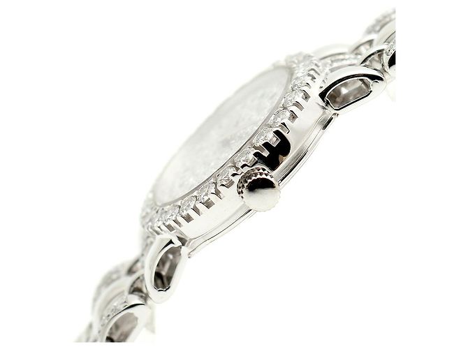 Piaget Weißgold Original Diamant Full Pavé Kleine Damen Armbanduhr - Ansicht 10