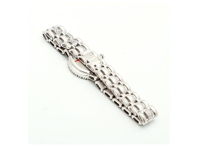 Piaget Weißgold Original Diamant Full Pavé Kleine Damen Armbanduhr - Ansicht 16