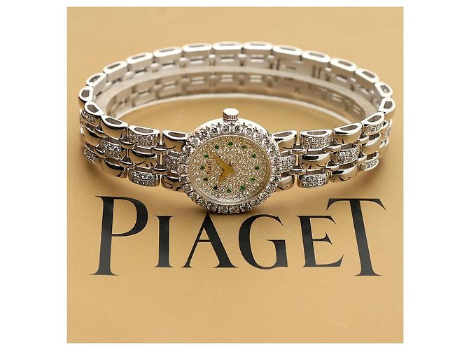 Piaget Weißgold Original Diamant Full Pavé Kleine Damen Armbanduhr - Ansicht 2