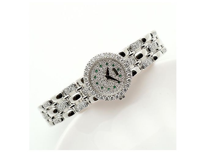 Piaget Weißgold Original Diamant Full Pavé Kleine Damen Armbanduhr - Ansicht 20