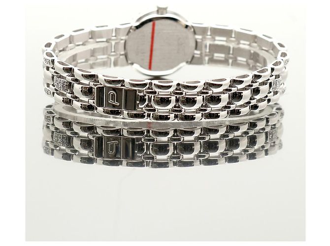 Piaget Weißgold Original Diamant Full Pavé Kleine Damen Armbanduhr - Ansicht 24