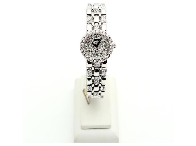 Piaget Weißgold Original Diamant Full Pavé Kleine Damen Armbanduhr - Ansicht 4