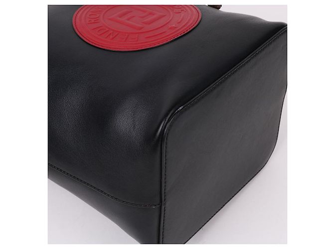 Fendi Borsa a tracolla bucket Montrezzo FF Logo Nero - vista 10
