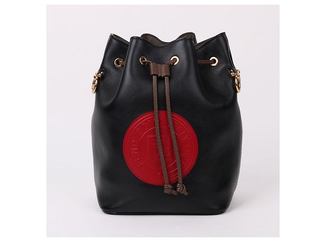 Fendi Borsa a tracolla bucket Montrezzo FF Logo Nero - vista 2