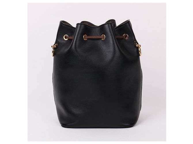 Fendi Borsa a tracolla bucket Montrezzo FF Logo Nero - vista 6