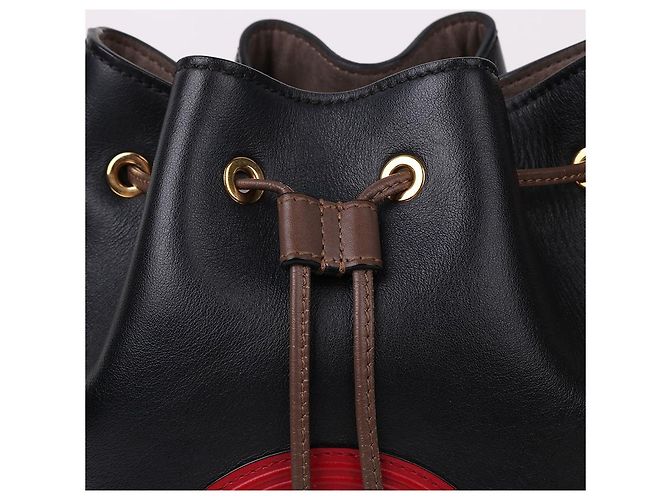 Fendi Borsa a tracolla bucket Montrezzo FF Logo Nero - vista 7