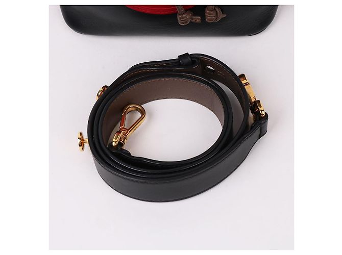 Fendi Borsa a tracolla bucket Montrezzo FF Logo Nero - vista 8