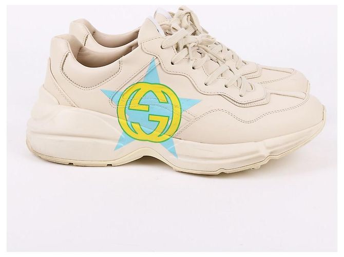 Gucci Sneakers Rhyton Star Print da uomo Bianco - vista 6