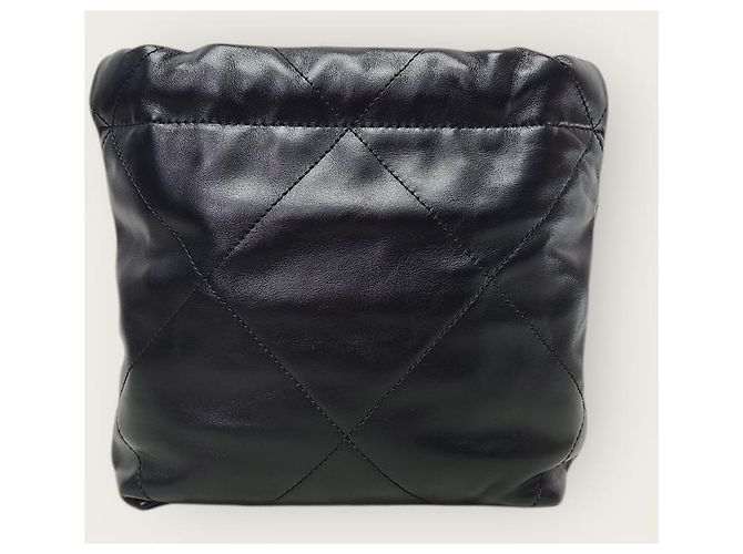 Chanel Mini borsa hobo nera e dorata Nero - vista 5