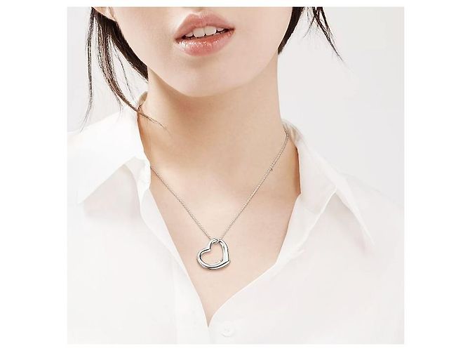 Tiffany & Co Pendente Open Heart in argento sterling - vista 9