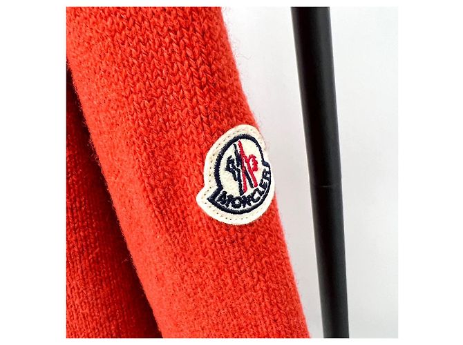 Moncler Camiseta con capucha de punto de lana Roja - vista 5