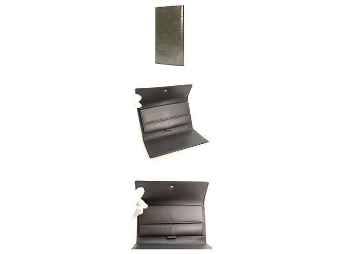 Louis Vuitton Porte-Trésor International Wallet in Lack Grau Braun - Ansicht 9