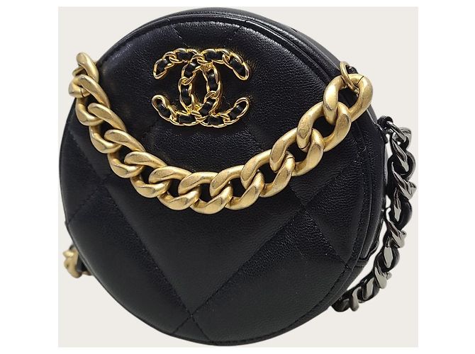Chanel Serie di borse Tambourine con logo CC Oro e Nero - vista 2