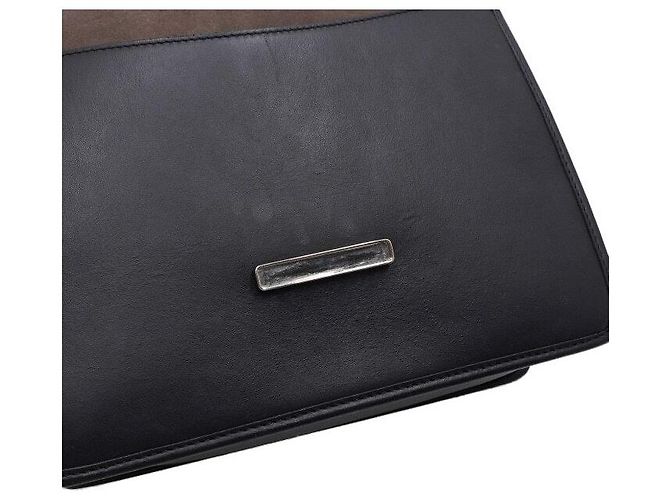 Fendi Borsa Tote e Borsa a Spalla in pelle di vitello nera con logo FF Can Eye Nero - vista 8