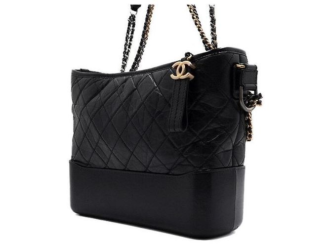 Chanel Gabrielle Hobo Schultertasche und Umhängetasche Schwarz - Ansicht 2
