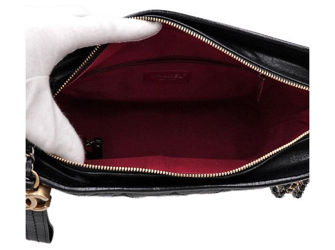Chanel Gabrielle Hobo Schultertasche und Umhängetasche Schwarz - Ansicht 5