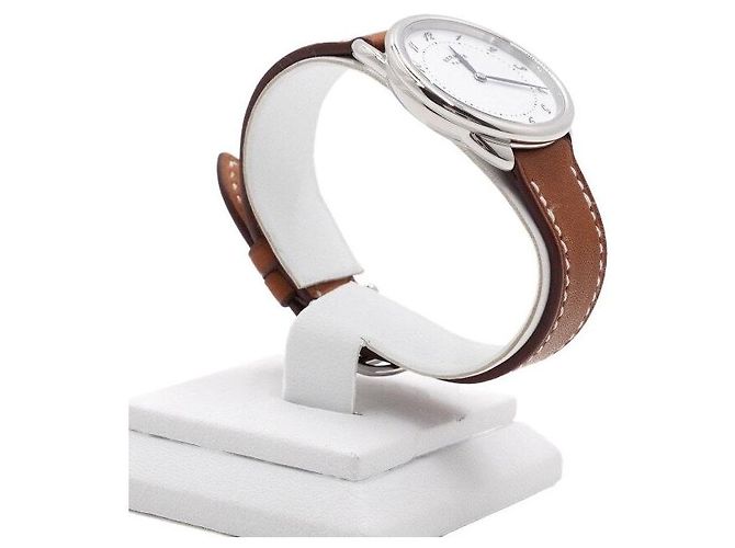 Hermès ARCEAU Damenuhr mit Lederarmband Quartz Golden - Ansicht 4