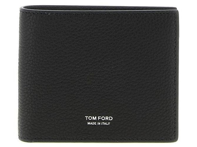 Tom Ford Grain Leather Classic Bifold Wallet Black - view 3