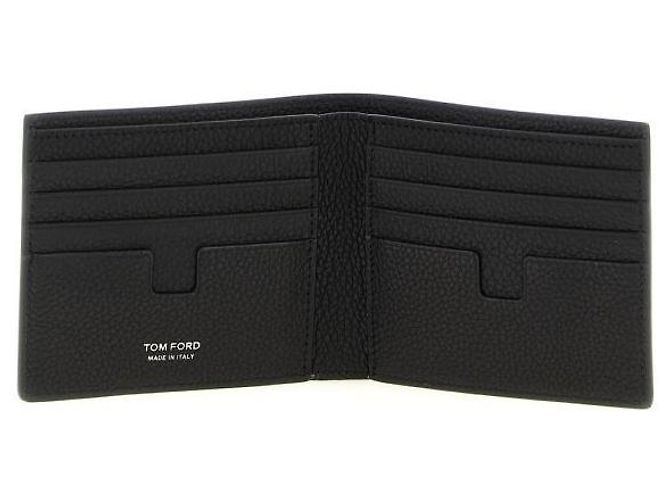 Tom Ford Grain Leather Classic Bifold Wallet Black - view 5