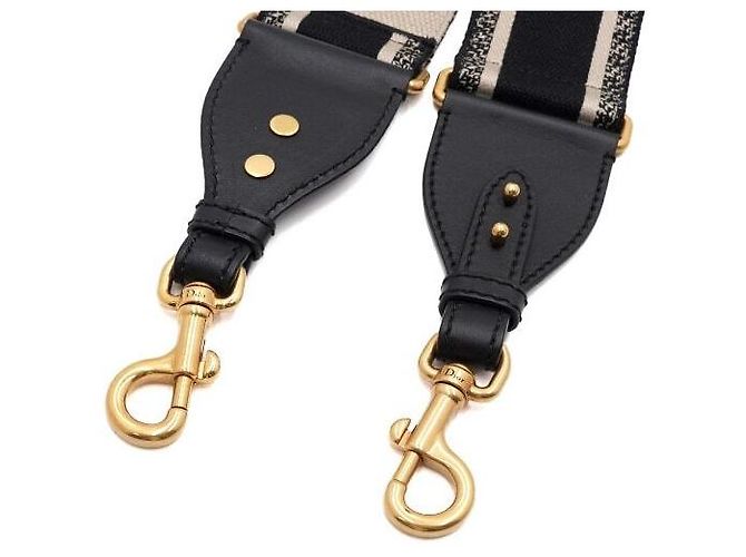 Dior Tracolla con ricamo Oblique nero - vista 2