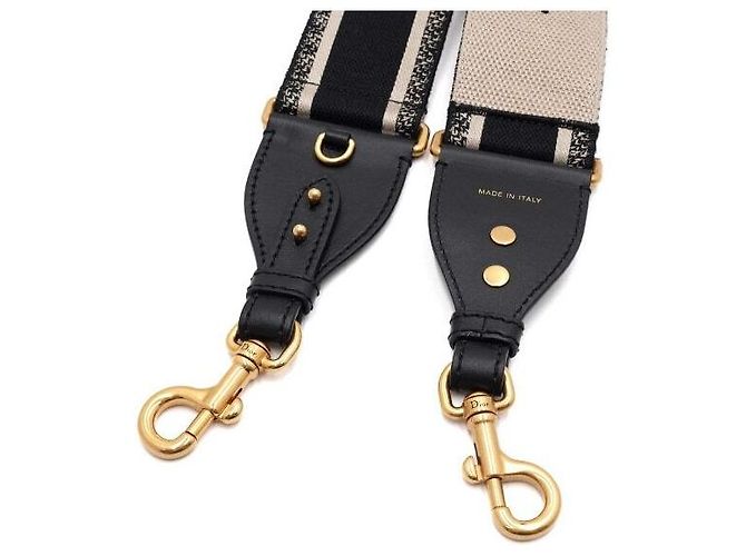 Dior Tracolla con ricamo Oblique nero - vista 5