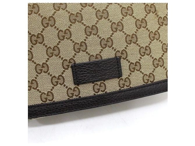 Gucci Borsa a tracolla messenger con patta in GG Canvas Multicolore - vista 10