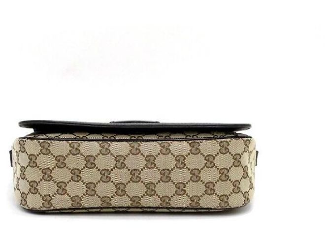 Gucci Borsa a tracolla messenger con patta in GG Canvas Multicolore - vista 13