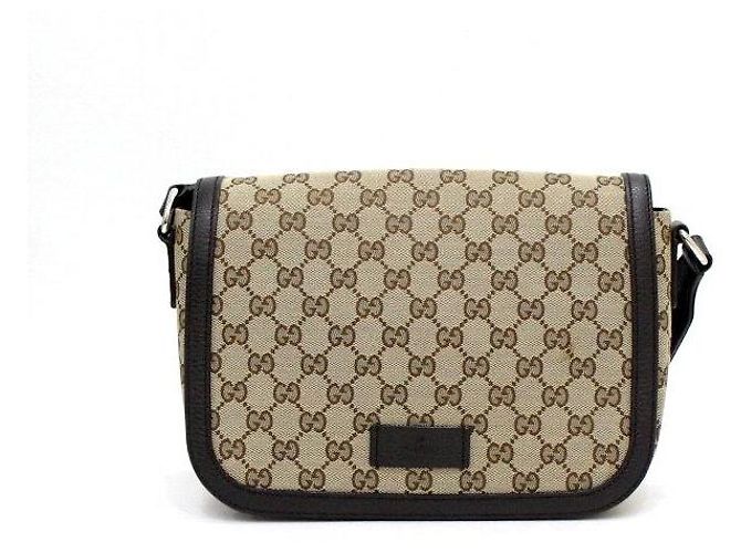 Gucci Borsa a tracolla messenger con patta in GG Canvas Multicolore - vista 2