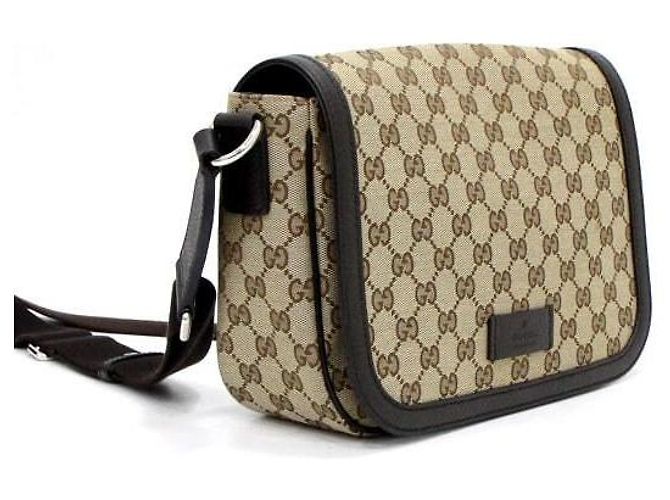 Gucci Borsa a tracolla messenger con patta in GG Canvas Multicolore - vista 4