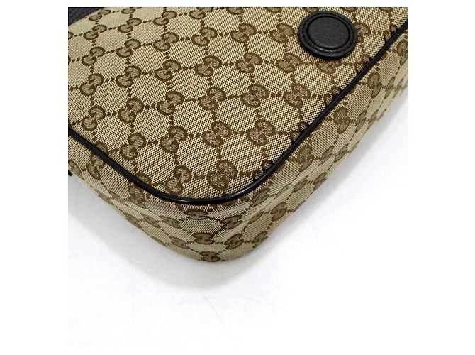 Gucci Borsa a tracolla messenger con patta in GG Canvas Multicolore - vista 8