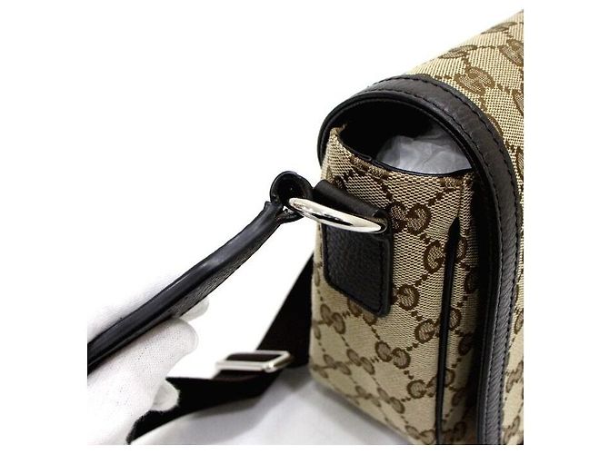 Gucci Borsa a tracolla messenger con patta in GG Canvas Multicolore - vista 9