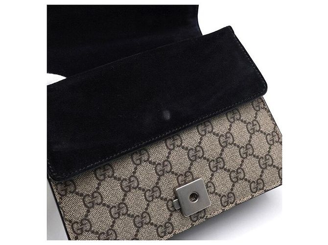 Gucci Dionysus Tiger Head Mini Schultertasche oder Umhängetasche Braun - Ansicht 7