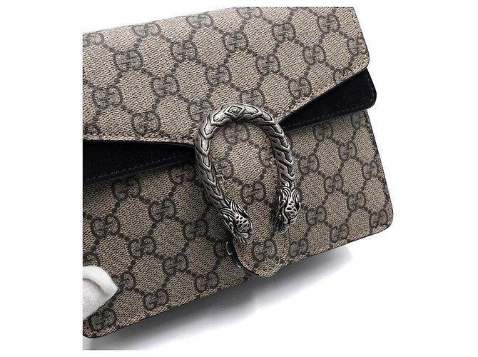 Gucci Dionysus Tiger Head Mini Schultertasche oder Umhängetasche Braun - Ansicht 9