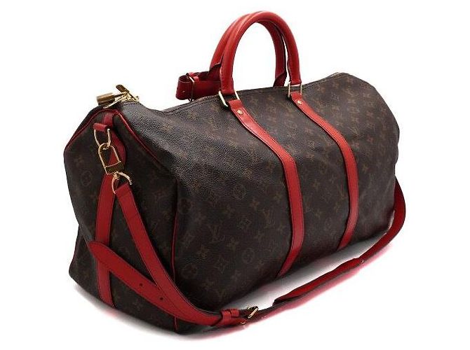 Louis Vuitton Borsa da Viaggio Monogram Keepall Bandoulière Multicolore - vista 3