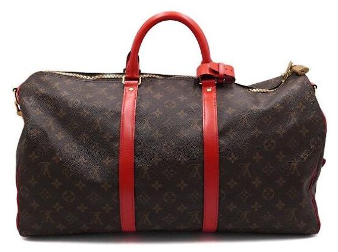 Louis Vuitton Borsa da Viaggio Monogram Keepall Bandoulière Multicolore - vista 4