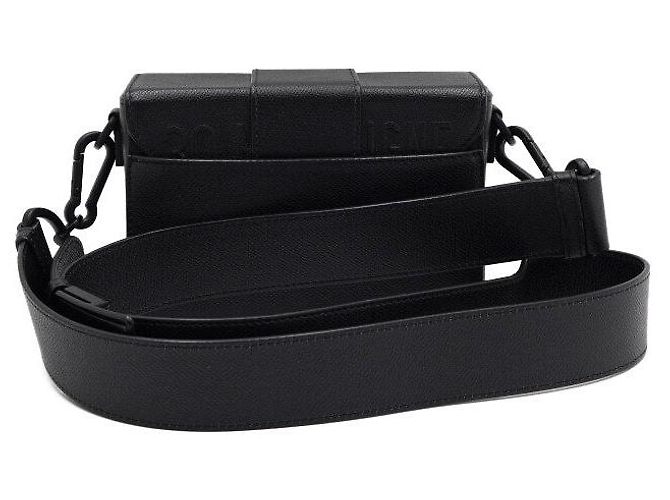 30 Montaigne Dior Borsa a tracolla e a spalla Montaigne Box in pelle di vitello nera Nero - vista 4