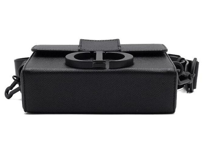 30 Montaigne Dior Borsa a tracolla e a spalla Montaigne Box in pelle di vitello nera Nero - vista 7