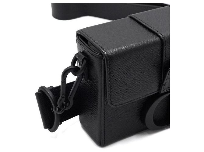 30 Montaigne Dior Borsa a tracolla e a spalla Montaigne Box in pelle di vitello nera Nero - vista 9