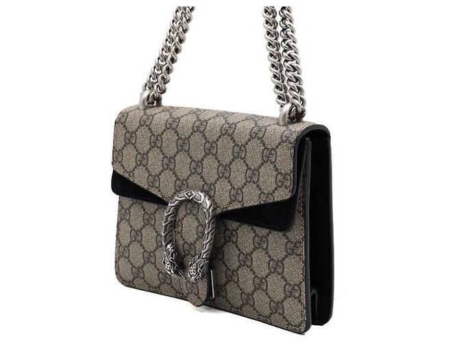 Gucci Mini borsa a tracolla con catena Dionysus Tiger Head Crossbody Nero - vista 2