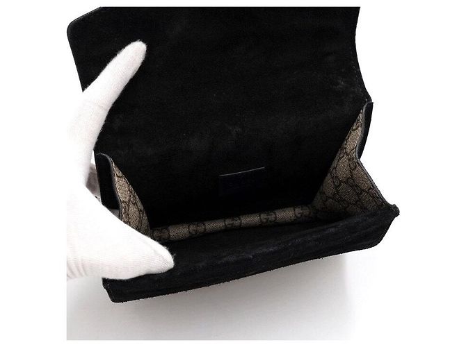 Gucci Mini borsa a tracolla con catena Dionysus Tiger Head Crossbody Nero - vista 5
