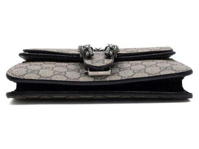 Gucci Mini borsa a tracolla con catena Dionysus Tiger Head Crossbody Nero - vista 8