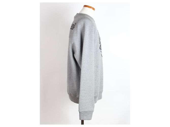 Louis Vuitton Nigo Logo Fleece Sweatshirt Grau Braun - Ansicht 4