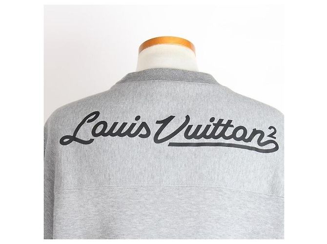 Louis Vuitton Nigo Logo Fleece Sweatshirt Grau Braun - Ansicht 6
